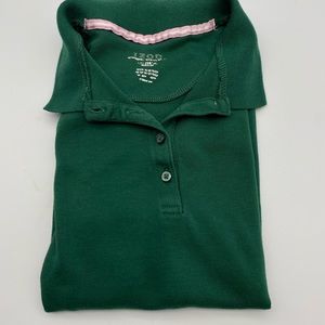 Girls L Regular 14 size Green IZOD uniform Polo Shirt